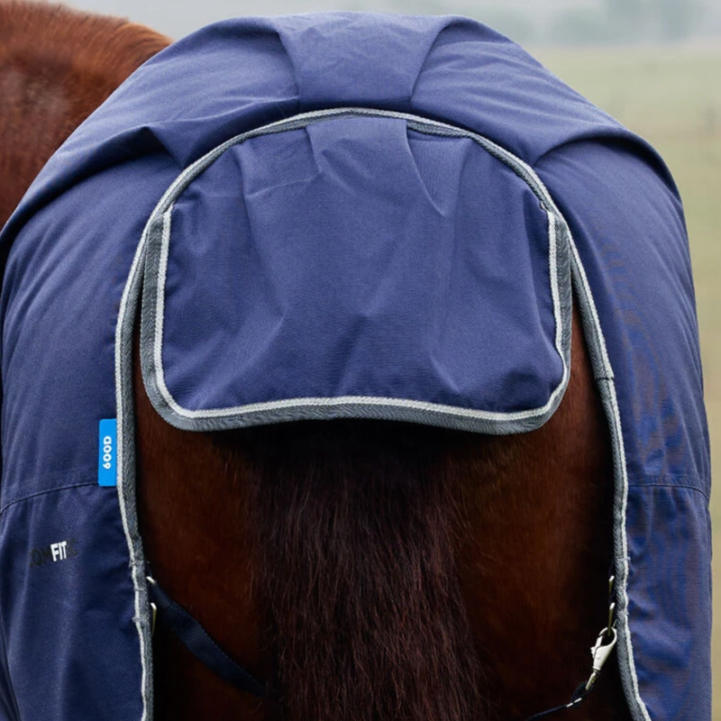 Weatherbeeta Comfitec Tyro Standard Neck 220g Turnout Rug In Navy/Charcoal-7